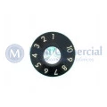 Knob com Parafuso Original Fender Númerado preto KNFNDS 05A100 - Embalagem com 6 Knobs