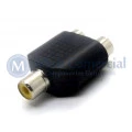 Plug adaptador RCA Fêmea Duplo para RCA Fêmea - JL16049