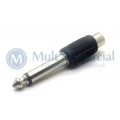 Plug adaptador RCA Fêmea para P10 Mono Macho - JL26090