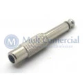 Plug adaptador Metálico RCA Fêmea Niquelado para P10 Mono Macho - JL163