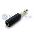 Plug adaptador J10 Estéreo Fêmea para P10 Estéreo Macho - JL26079