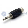 Plug adaptador RCA Fêmea para P1 Mono Macho - JL26046
