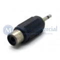 Plug adaptador RCA Fêmea para P2 Mono Macho - JL26048