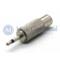 Plug adaptador RCA Fêmea Niquelado para P1 Mono Macho - JL26045