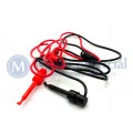 Cabo Montado Com Pino Banana 90° 4mm Para Pinça - Par - JL35024
