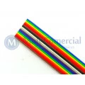 Cabo Flat Colorido 28AWG  16 Vias DS-1058-16M28 - Rolo com 30 Metros