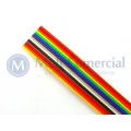 Cabo Flat Colorido 28AWG  14 Vias DS-1058-14M28 - Rolo com 30 Metros