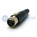 Conector XLR 3 Vias  Fêmea Para Cabo - JL33004