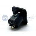 Conector XLR 3 vias Macho Solda Fio Para Painel - JL33046