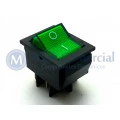 Chave Gangorra IRS-201-1B3 ON-OFF 20A~125VCA - 15A~250VCA 4 Terminais Verde - Jietong