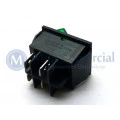 Chave Gangorra IRS-201-1B3 ON-OFF 20A~125VCA - 15A~250VCA 4 Terminais Verde - Jietong
