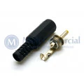 Plug P4 DC 1.0/2.5 Pino 9mm - JL13003