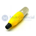 Conector XLR Macho Solda Fio Para Cabo JD-W9404 - Amarelo
