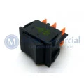 Interruptor de Tecla Bipolar ITB 10 LIGA/DESLIGA - Tecla Opaca Preto - Emicol