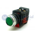 Botão Push-Button Verde sem Led - LAY80-PA35 - JNG