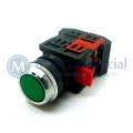 Botão Push-Button Verde sem Led - LAY80-PA35 - JNG