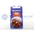 Bateria PR41 para Aparelho Auditivo 1.4V - Cartela com 6 Baterias - Sony