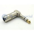 Plug conector estereo P10 e 90º da marca Jiali