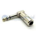 Plug conector estereo P10 e 90º da marca Jiali