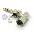 Plug conector estereo P10 e 90º da marca Jiali
