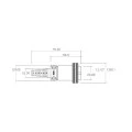 Conector Fêmea para Cabo 40 Vias - PA/PM40P - Melro