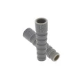 Borracha Passante 8mm Cinza