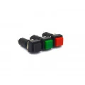 Chave Push-Button com 2 Terminais e sem Trava Desliga/(Liga) 1A/250Vac - PT/VD/VM - PBS-12B