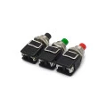 Chave Push-Button Desliga/(Liga) Normalmente Aberta - PBS-13B - Diversas Cores - Jietong