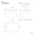 Caixa plástica PBT064 - Caixa 76 - Patola