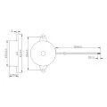 Buzzer Contínuo 30mm 3-28Vdc - 20A038 PK-27N36W-180