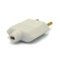 Plug Tomada Desmontável A/C Cinza 2P 10A/250V - PLD1-2 - Margirus