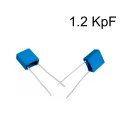 Capacitor Poliéster Film 1.2KpF ( 0.0012uF / 1.2nF / 122 ) Série B32529 - Epcos - 63V a 400V