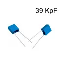 Capacitor Poliéster Film 39KpF ( 0.039uF / 39nF / 393 ) Série B32529 - Epcos - 63V a 100V