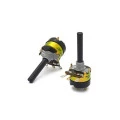 Potenciômetro 23mm eixo plástico com chave Linear e Log - Constanta