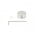 Tampa em alumínio para FootSwitch Alloy Candy Topper Cor Prata