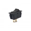 Chave Gangorra / Tecla com 2 Terminais Liga/Desliga 6A/120Vac e 3A/250Vac Faston 316' - Preta - G321-1-1