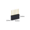 Barra de Pinos 6 Vias Compatível com Arduino PRT-09279 - Pacote com 2 unidades - GC-248
