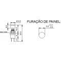 Chave Push-Button na cor Preta (Normalmente Aberto) - PS832 - B.B.C