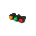Chave Push-Button com 4 Terminais com Trava e com Led 3A/250Vac Liga/Desliga - Diversas Cores - R16-503AD