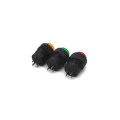 Chave Push-Button com 4 Terminais sem Trava e com Led Desliga/(Liga) - Diversas Cores - R16-503BD