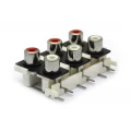 Jack RCA 90º PCI com 6 vias - AV6-8,4-9