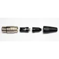 Conector XLR fêmea de cabo com 3 pinos - RC3F - Rean by Neutrik