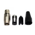 Conector XLR fêmea de cabo com 3 pinos - RC3F - Rean by Neutrik