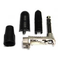 Conector P10 estéreo macho angulado 90º de cabo com 3 pólos - RP3RC - Rean by Neutrik