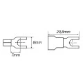 Terminal Forquilha Isolado 22-16 AWG M5-3/16'' 0.25 á 1mm² Vermelho - RF2210 - Eletro Service