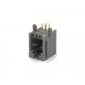 Conector Jack RJ11 YH55-01 90º 4P4C Cinza
