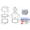 Caixa Plástica em ABS RL6435 Original Hammond