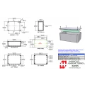Caixa Plástica em ABS RL6555 Original Hammond