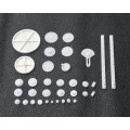 Kit de 75 Engrenagens Plásticas, Polias, Correias e Diversos - A1020