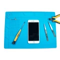 Manta Antiestática Magnética de Silicone Azul 25X35cm - S-130 - ESD9002